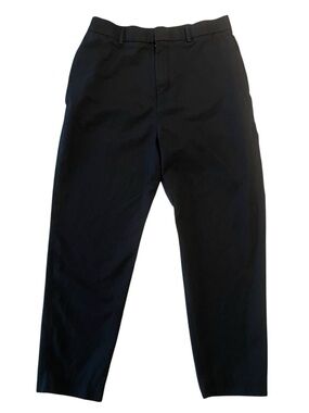 COS Mens Dress Pants 32R 32 Black Tapered Slim Stretch Tailored Work Minimalist